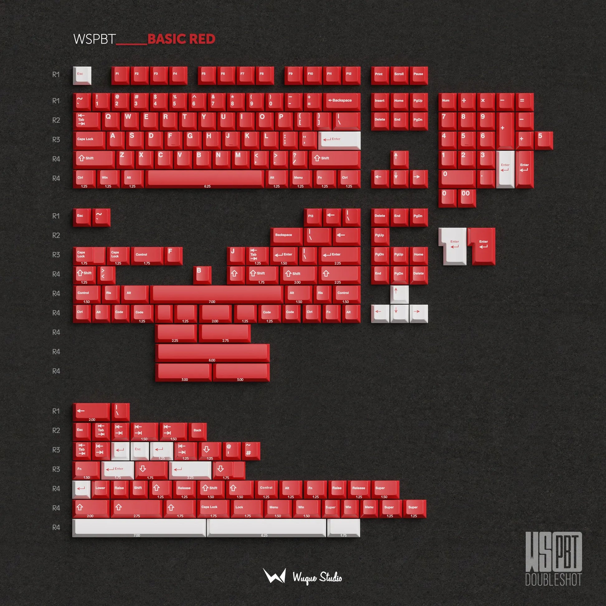 [Extra] WS Basic Red Keycaps