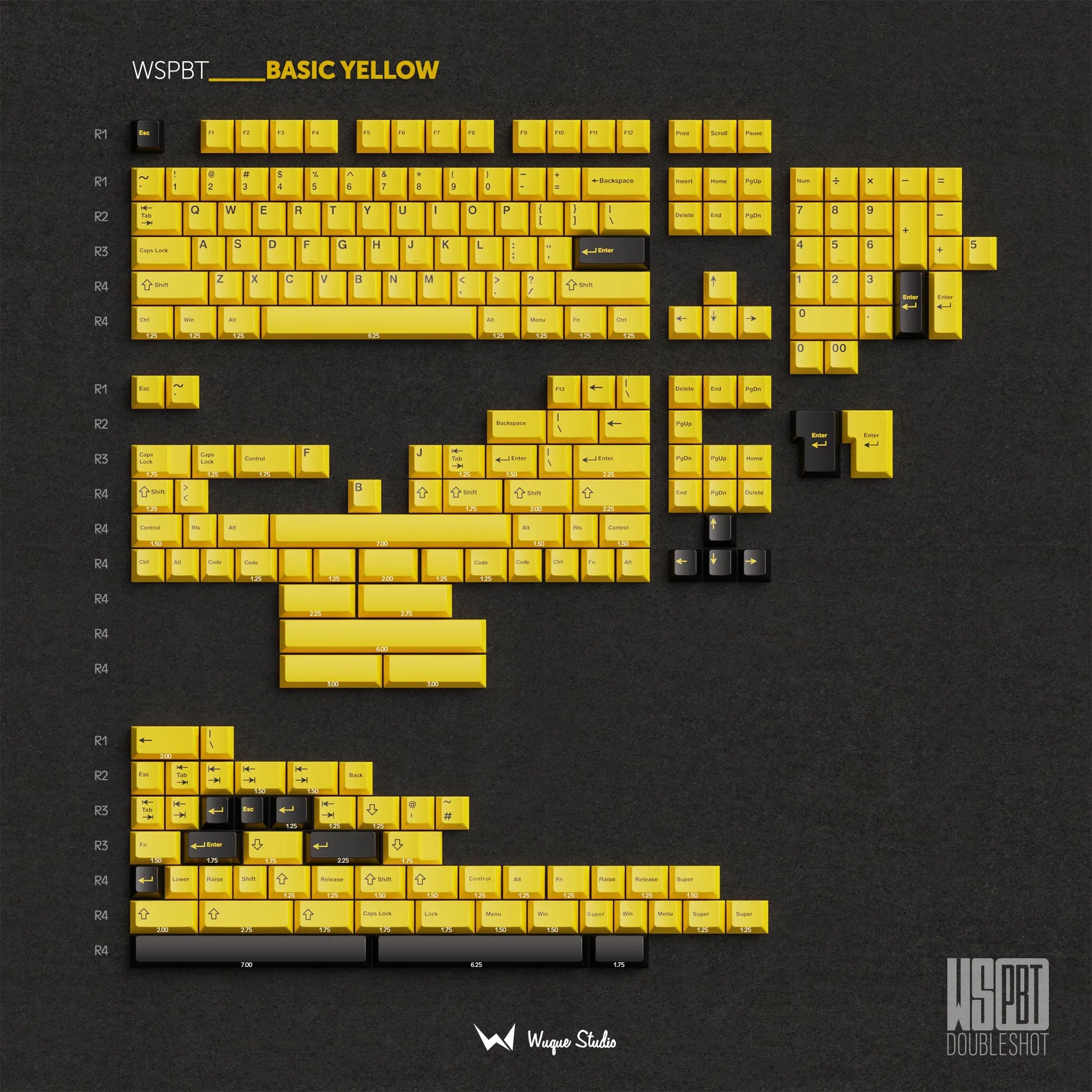 [Extra] WS Basic Yellow Keycaps