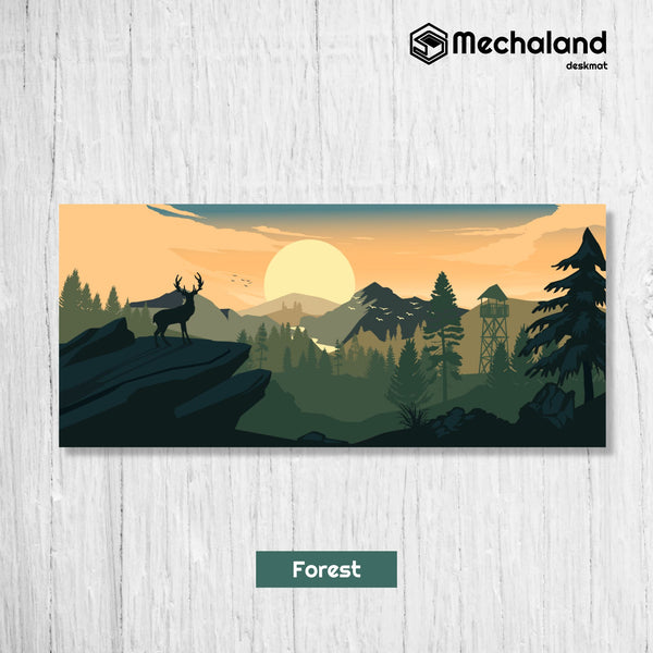 Mechaland Deskmat - Forest