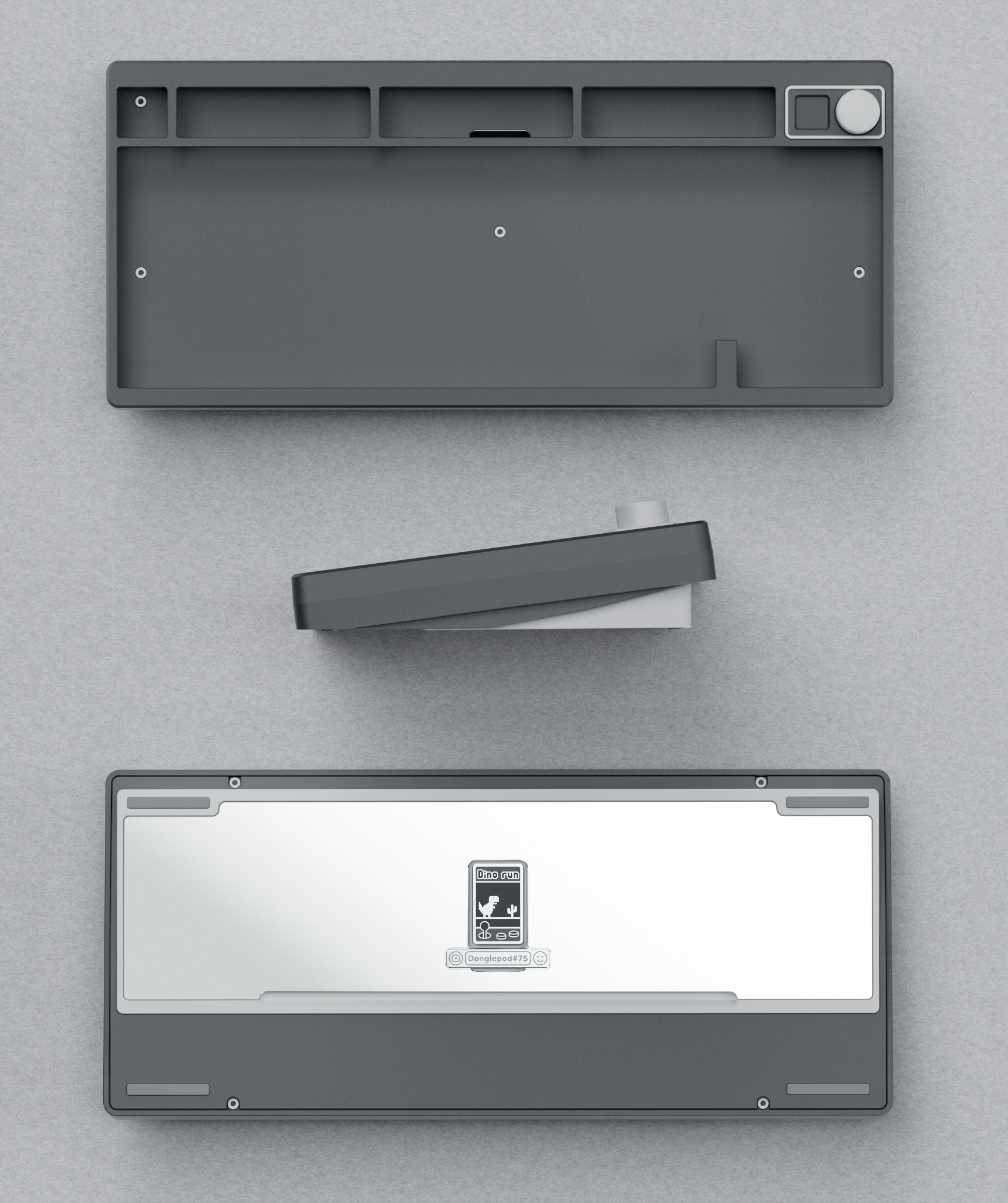 Dino Run - Electrophoresed Grey