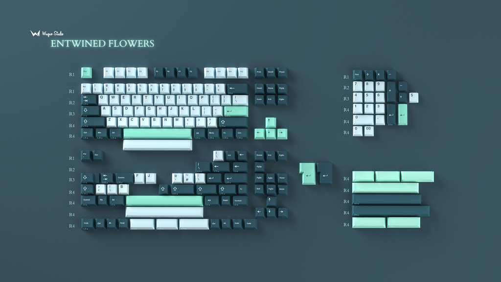 [Group Buy] WS Entwined Flowers Keycaps