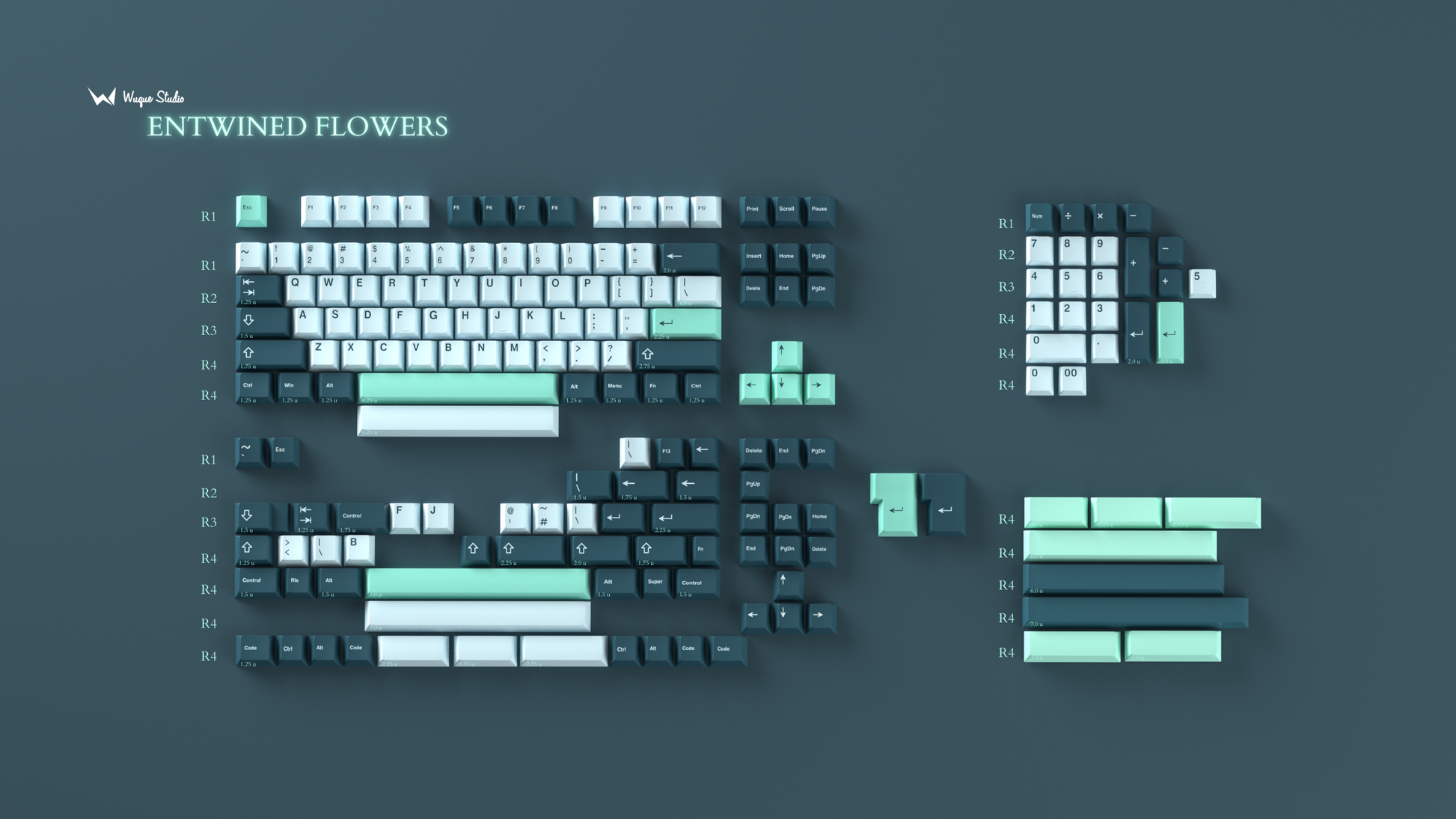 [Group Buy] WS Entwined Flowers Keycaps