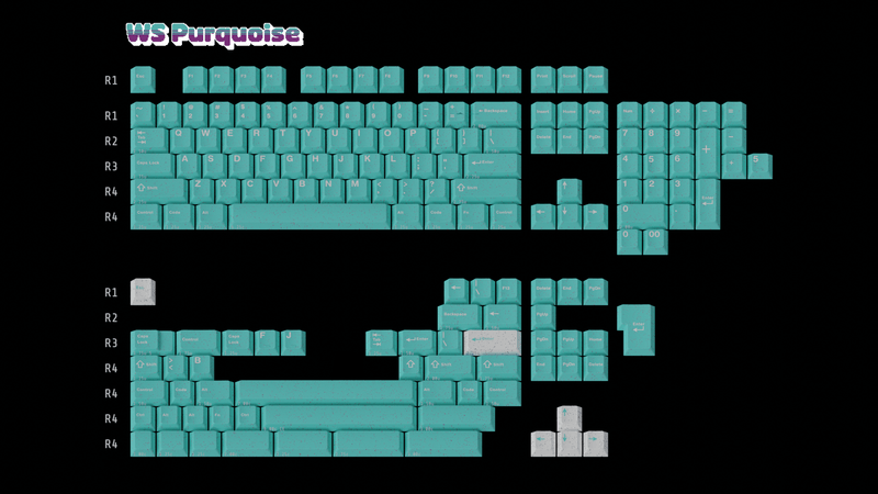 [Extra] WS Purquoise Keycaps