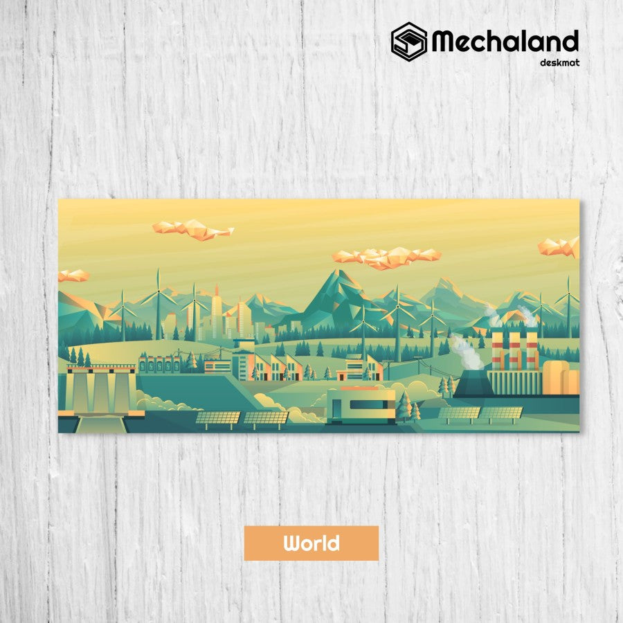 Mechaland Deskmat - World